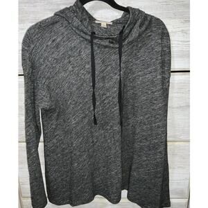 Eileen Fisher Organic Cotton/ Virgin Wool Blend Cowl Neck Hoodie XXS